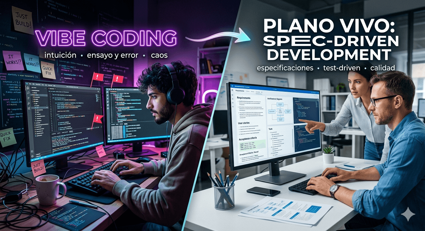 Del “vibe coding” al plano vivo: Spec-Driven Development